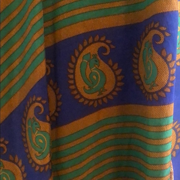 Wrap around tie sari boho convertible skirt NWOT - Picture 4 of 11